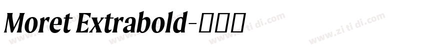 Moret Extrabold字体转换